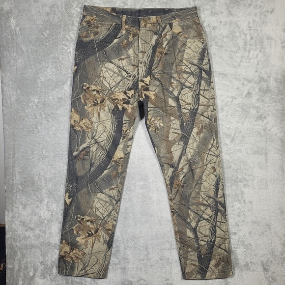 Wrangler Other - Vtg Wrangler Realtree Camo Jeans 38X34 Hunting Pants Hardwoods USA Made